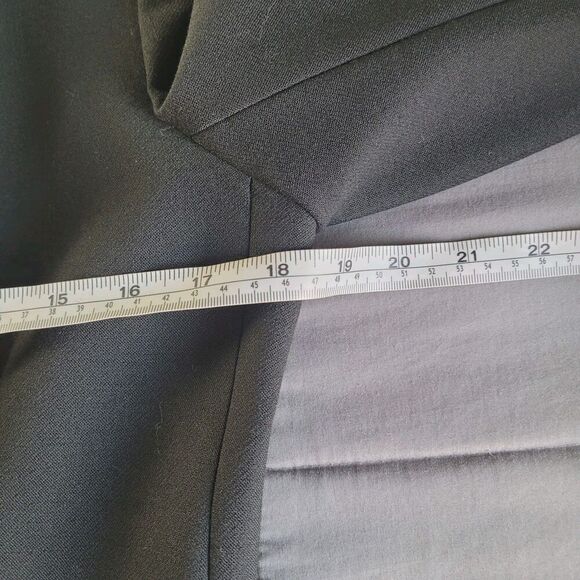 J. Crew Parke Black Blazer Size 8 Wool Blend One Button Preppy Academia Thermal - Picture 6 of 10